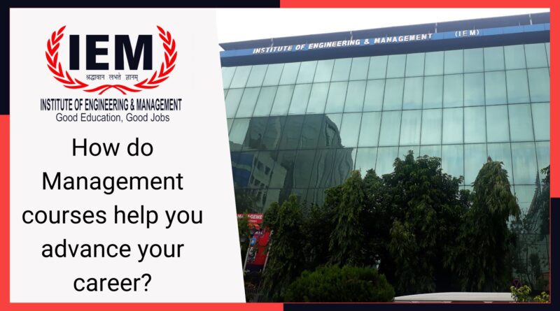 How do Management courses help you advance your career